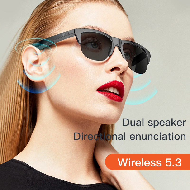 Smart Bluetooth Music Sunglasses Headsets Smart Photochromic Wireless Fashion Sunglasses