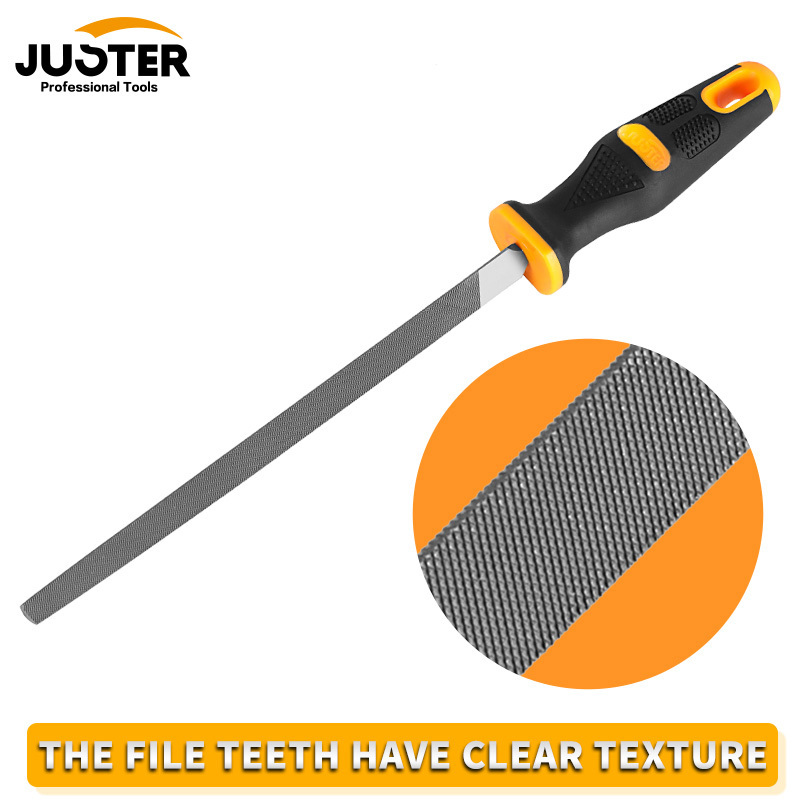 2022 new JUSTER T12 high carbon steel Triangle steel file steel file set, ABS plastic+TPR rubber handle