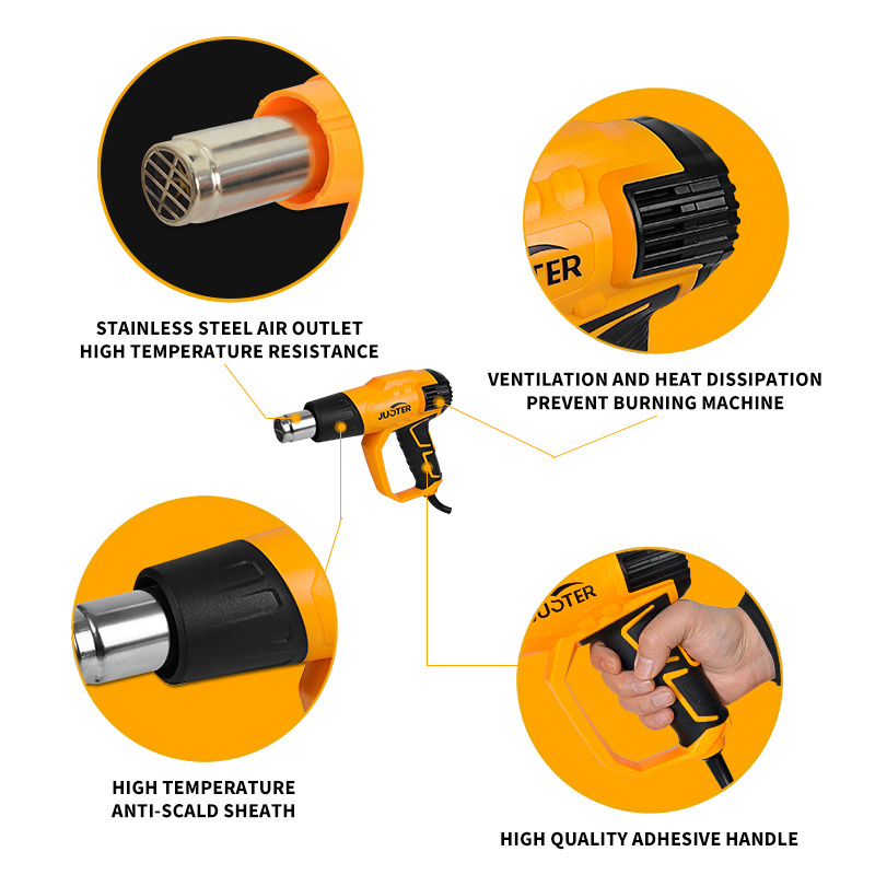 Hot heat Air Gun Heating Element 1000w 2000w 2300w CPU Chip Precise Control Adjustment Power Electronic Air Heat Gun