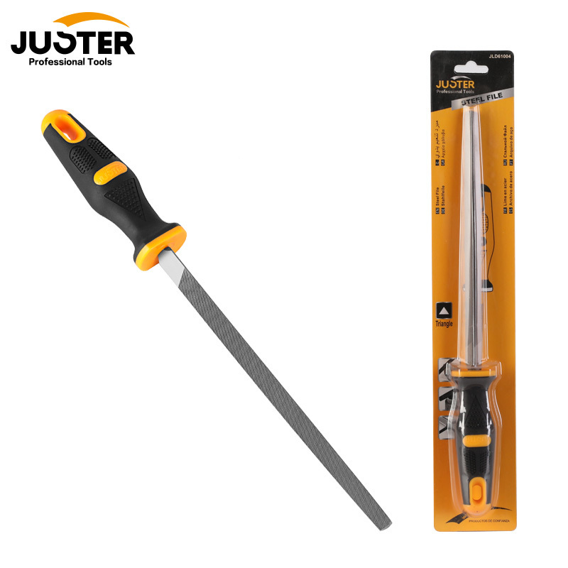 2022 new JUSTER T12 high carbon steel Triangle steel file steel file set, ABS plastic+TPR rubber handle