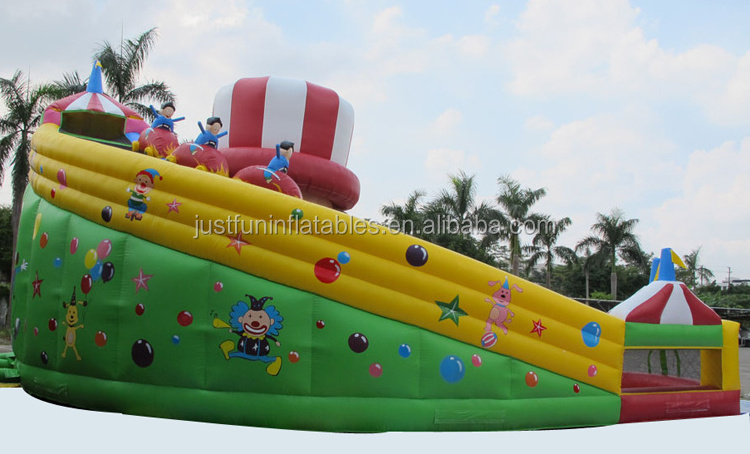 PVC tarpaulin circus inflatable playground fun city for kids