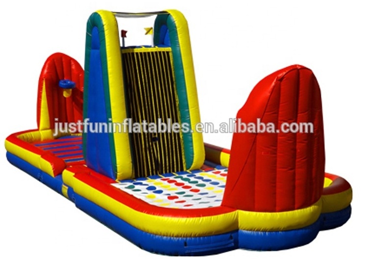 new design Commercial Bungee & Joust Combo Interactive Inflatable games inflatable volleyball court for sale