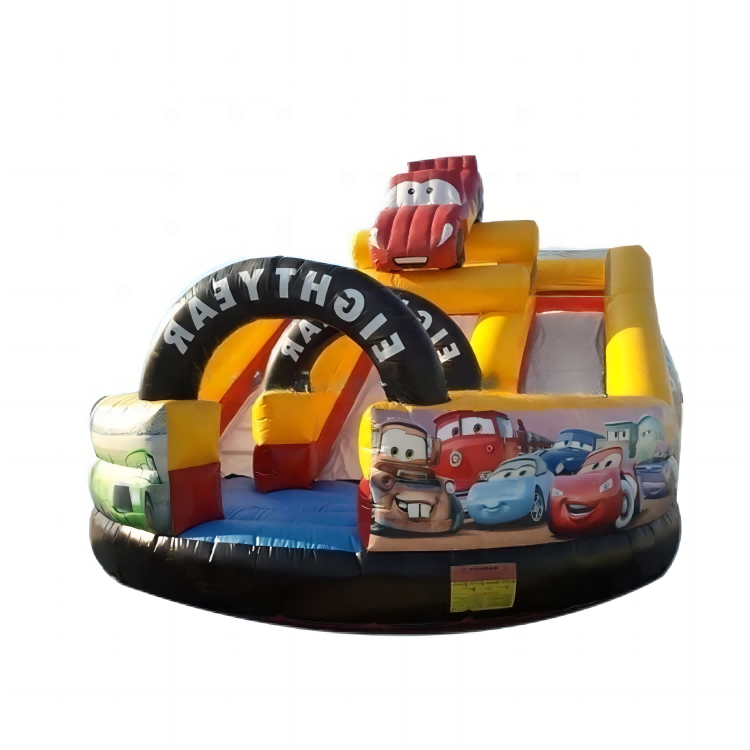 27ft * 17ft inflatable slide cars speedway bouncer inflatable water slide for kids