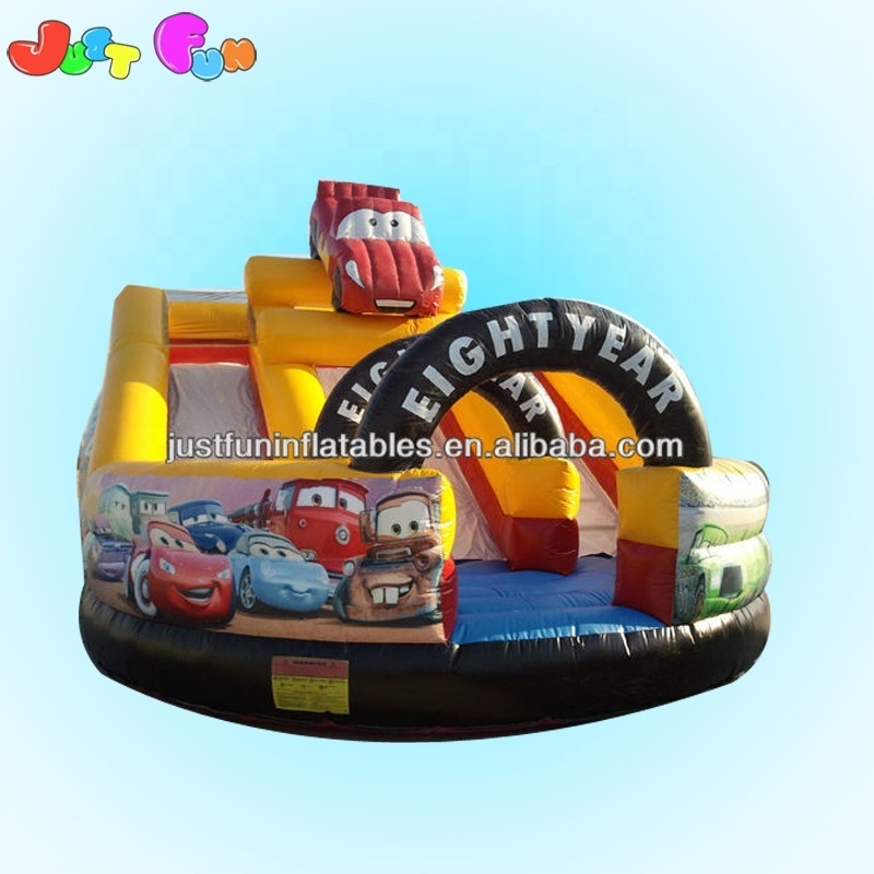 27ft * 17ft inflatable slide cars speedway bouncer inflatable water slide for kids