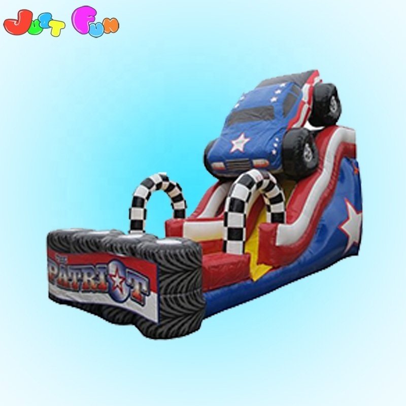 Commercial giant monster truck inflatable slides water slide for sale for adult