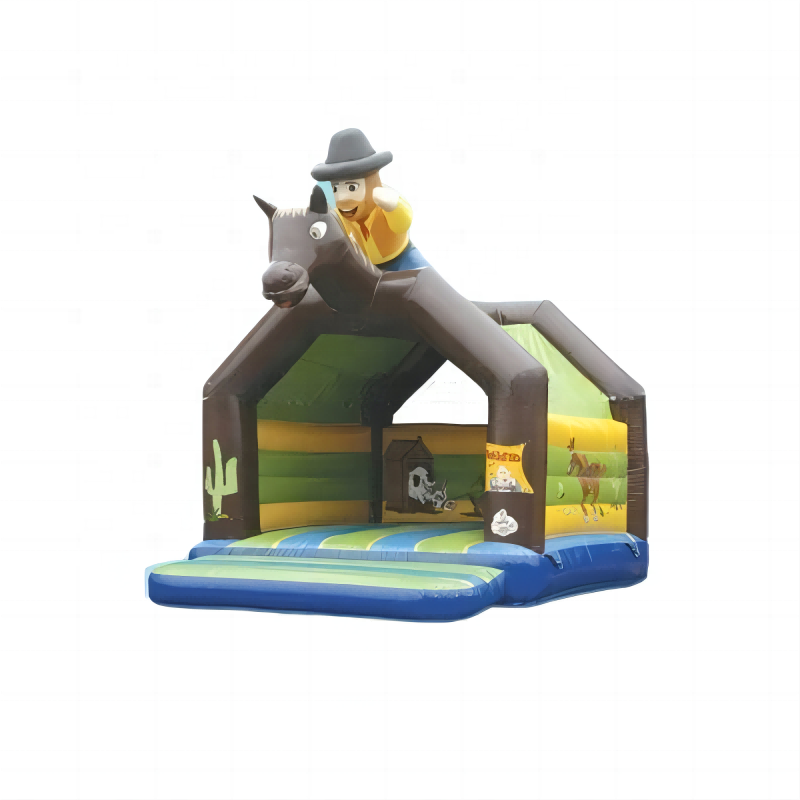 cowboy moonwalk commercial inflatable bouncer castle