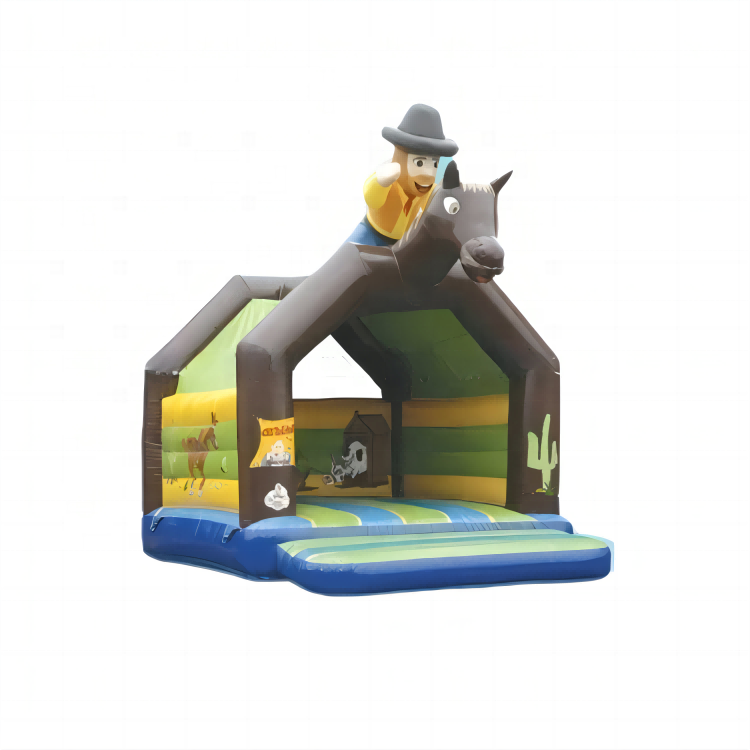 cowboy moonwalk commercial inflatable bouncer castle