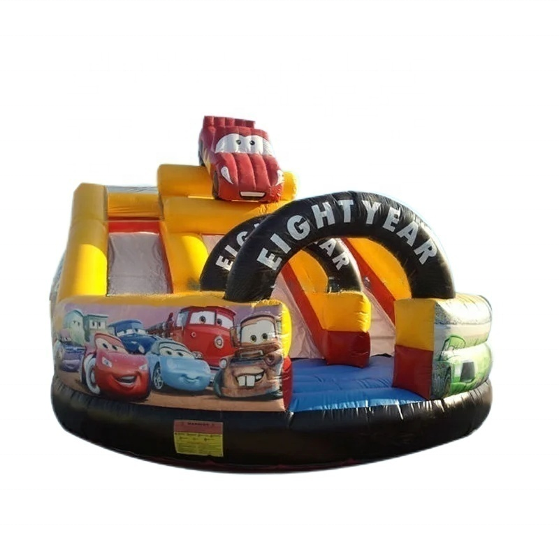 27ft * 17ft inflatable slide cars speedway bouncer inflatable water slide for kids