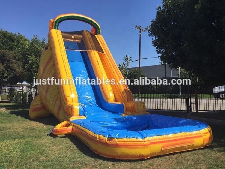 27ft tall wonderful swimming pool inflatable water slide adult with detachable pool and slip slide