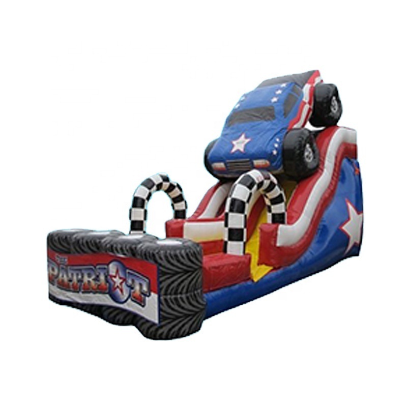 Commercial giant monster truck inflatable slides water slide for sale for adult