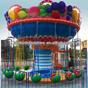 Amusement park flying chairs rotating fruit flying chairs watermelon flying chairs for sale