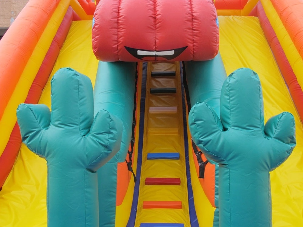 The Cars Inflatable Slide for kids dry slide party uses