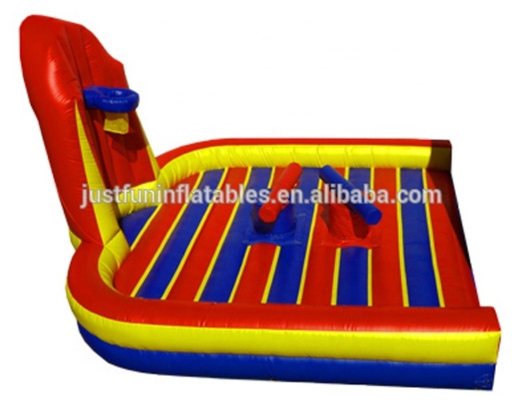 new design Commercial Bungee & Joust Combo Interactive Inflatable games inflatable volleyball court for sale