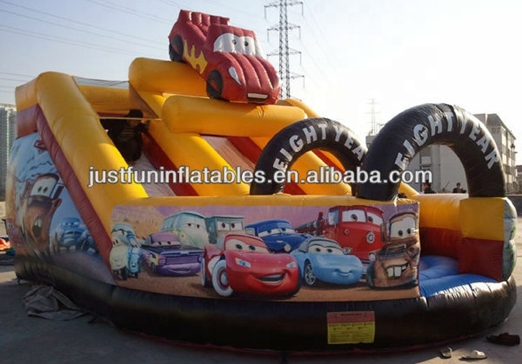 27ft * 17ft inflatable slide cars speedway bouncer inflatable water slide for kids