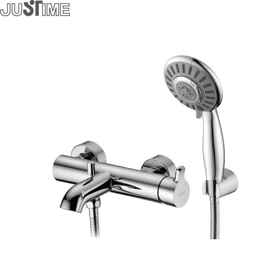 JUSTIME Modern Brass Bath & Shower Mixer Tap With Handheld Shower