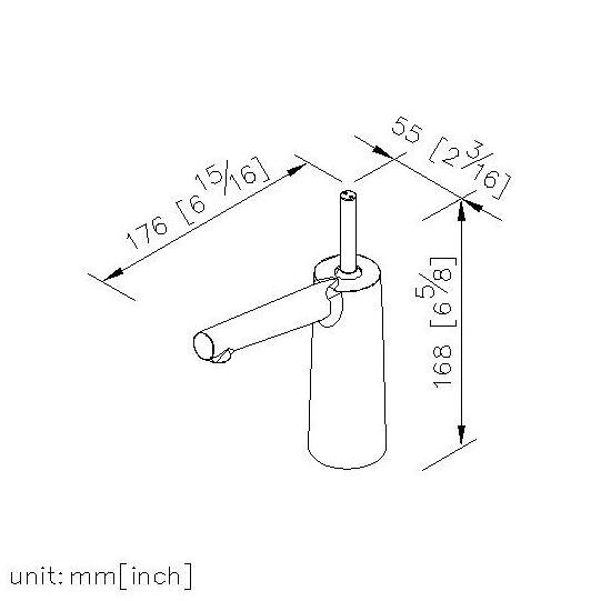 JUSTIME Single Handle Chrome Plating Brass Basin Faucet