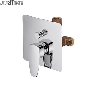 JUSTIME Brass Body Ceramic Cartridge Shower Mixer Valve In Wall Concealed Diverter Shower Valve