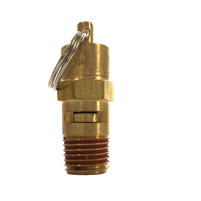 ASME Safety Valve with 1/4 NPT thread for Compressors, brass valves 205psi