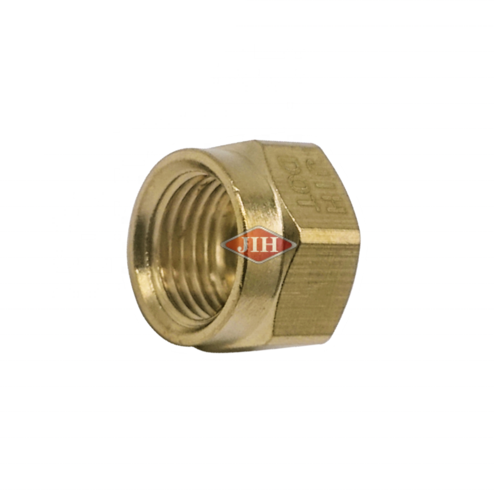 Nylon Air Brake Tube Nut   SAE/DOT Brass Fittings for Nylon Tube OD 1/8