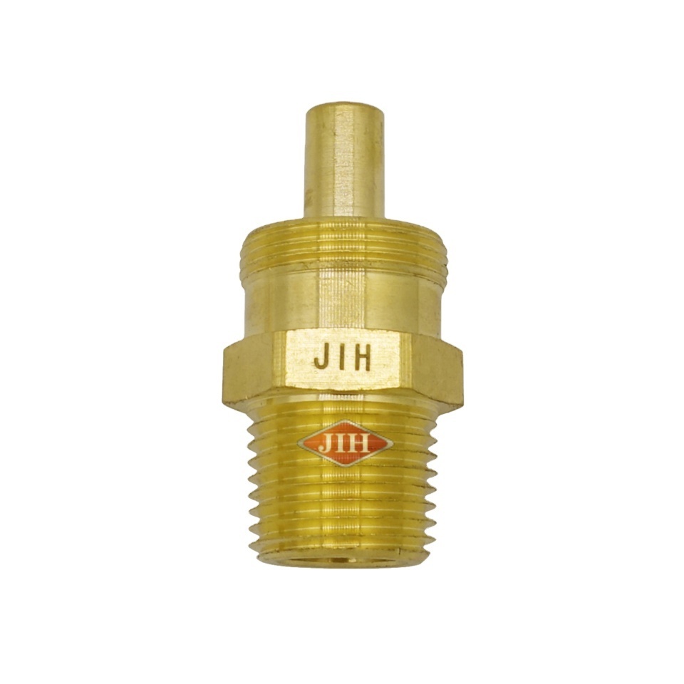 Rubber Air Brake Male Connector Body  SAE/DOT Air Brake Brass Fittings for Rubber Hose ID 3/8