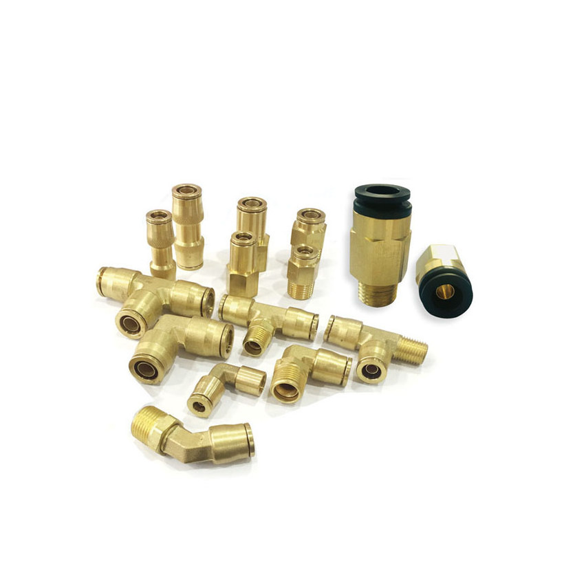 Female Bulkhead Union Push to Union  Push to connect union  SAE/DOT Air Brake Brass Fittings for Heavy Duty Vehicle Nylon