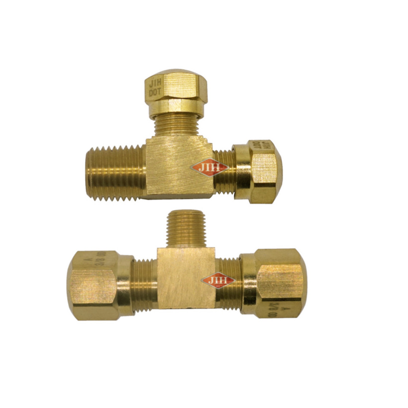 DOT Air Brake Fittings  Connectors for  Air Brake System Brass Fittings for Nylon Tubes Fittings for Heavy Duty Vehicles