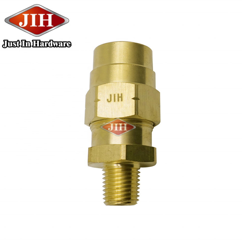 Rubber Air Brake Male Connector Body  SAE/DOT Air Brake Brass Fittings for Rubber Hose ID 3/8