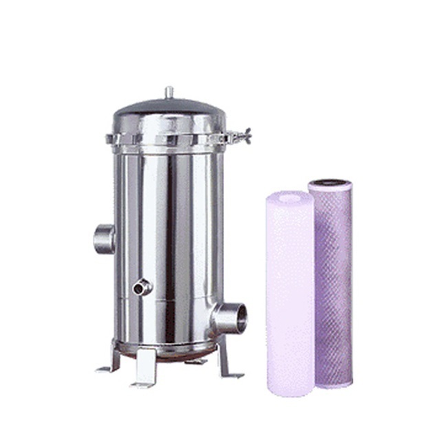 Stainless Steel 20 Inch Security Precision Filter Water Treatment Filter Housing With Cotton Sediment Cartridge Filter