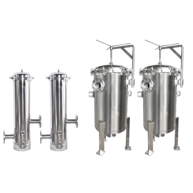 Stainless Steel 20 Inch Security Precision Filter Water Treatment Filter Housing With Cotton Sediment Cartridge Filter