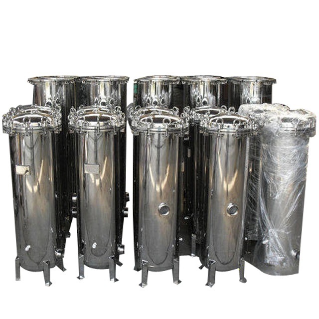 Stainless Steel 20 Inch Security Precision Filter Water Treatment Filter Housing With Cotton Sediment Cartridge Filter