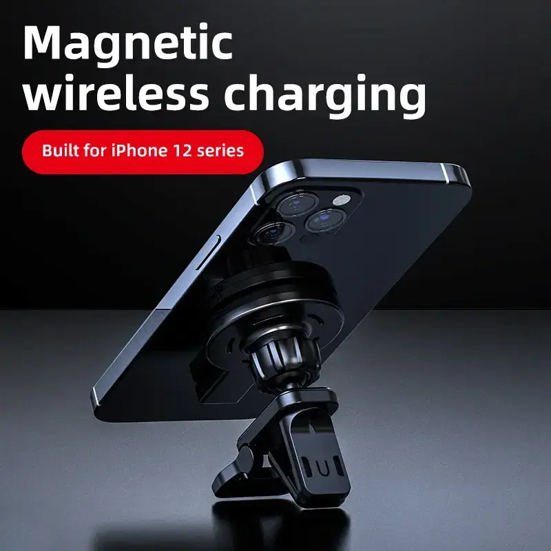 15W Fast charging magnetic car charge Phone Holder For Mobile Portable Electric Station Magnetic Wireless Car Charger