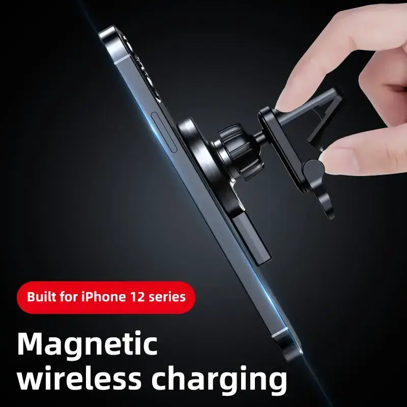 15W Fast charging magnetic car charge Phone Holder For Mobile Portable Electric Station Magnetic Wireless Car Charger