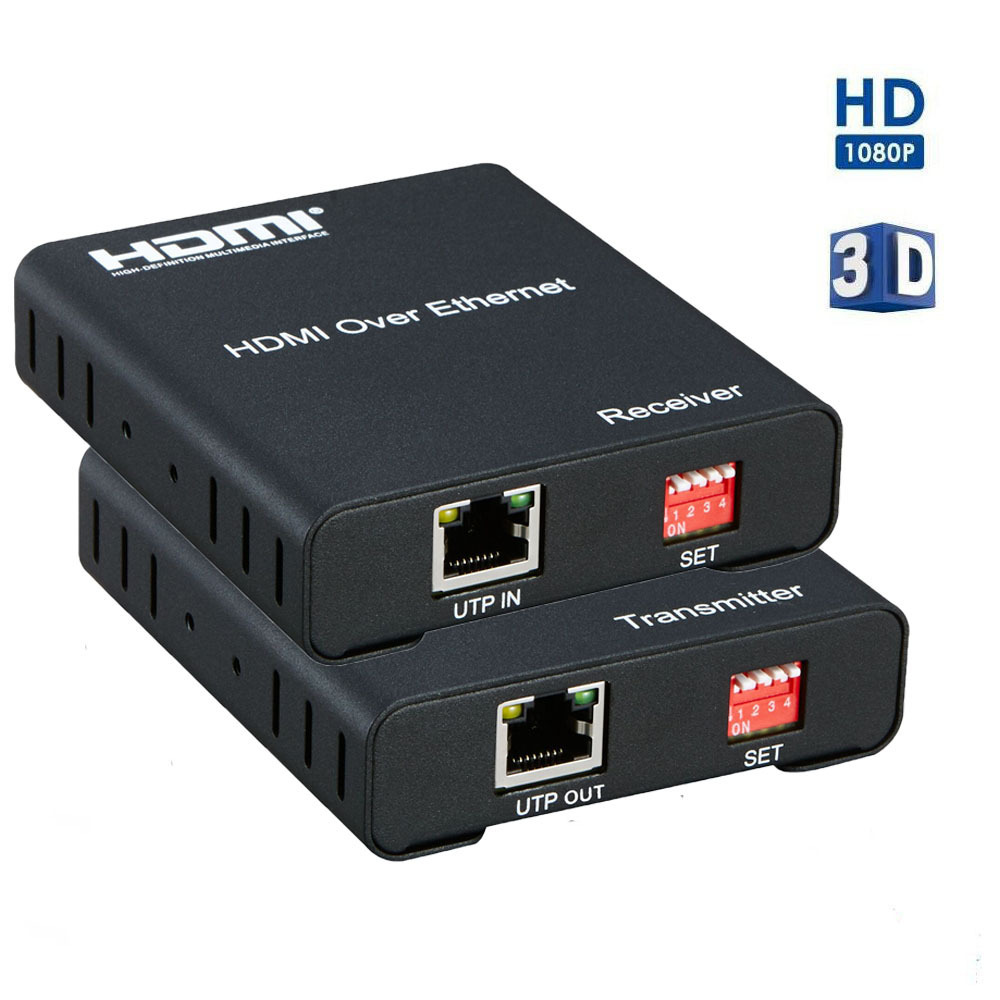 HDMI Matrix Extender Over IP by CAT 5E/6 Cable with IR Control Full HD 1080P Over TCP/IP HDMI Transmitter/receiver 120M