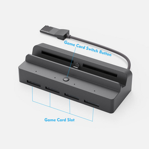 Switch Game Card Reader for Nintendo Switch/Switch  Portable Nintendo Switch Docking with 4K HDMI/USB 3.0/USB-C Charging Ports