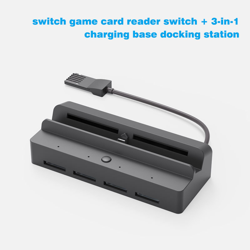 Switch Game Card Reader for Nintendo Switch/Switch  Portable Nintendo Switch Docking with 4K HDMI/USB 3.0/USB-C Charging Ports