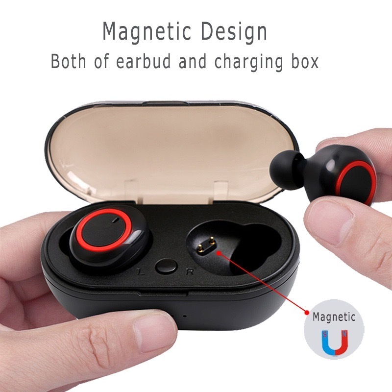 Y50 Bluetooth Headset TWS2 TWS4 Bluetooth Headset with Charging Bin True Wireless Motion In ear headphones