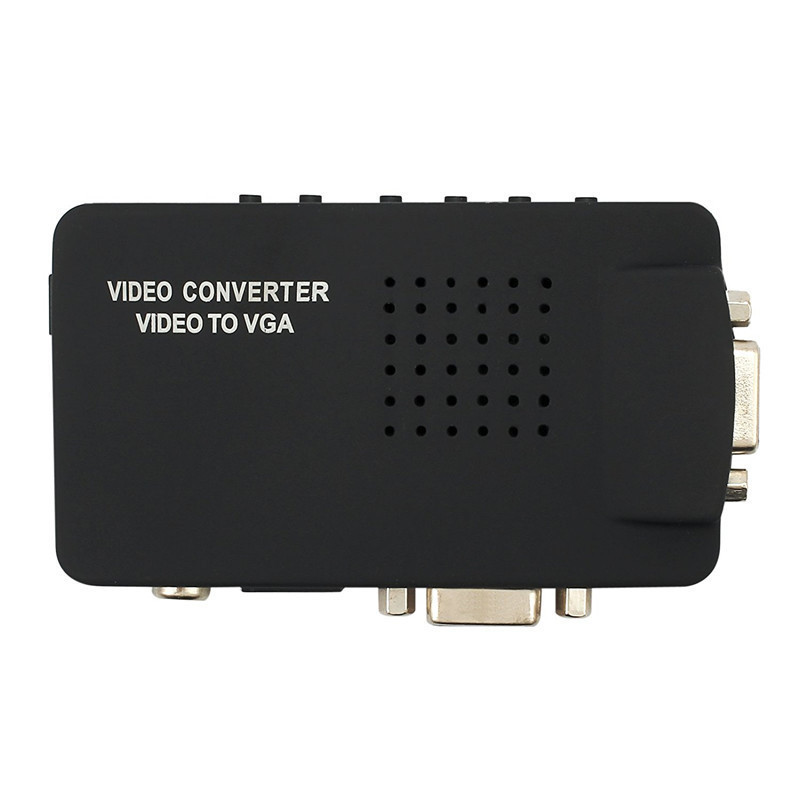 S-video composite RCA Video Converter Convertor Box AV RCA CVBS to VGA TV to PC Video Converter Conversor for to PC HDTV