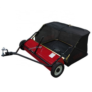 38'' 42'' 48'' 54'' Tow Behind Leaf Collecting Lawn Sweeper For Riding ATV Lawn Tractor Mower