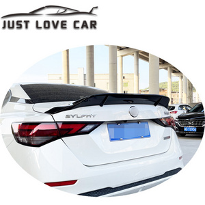 R STYLE SPOILER FOR 2020 2021 2022 NISSAN SENTRA PULSAR SYLPHY ABS CAR REAR TRUNK SPOILER WING LIP