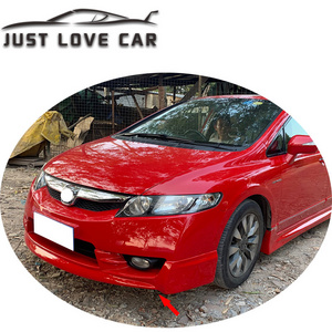 FOR 2009 2010 2011 HONDA CIVIC PP PLASTIC CAR MUGEN RR BODY KITS FRONT BUMPER LIP REAR BUMPER DIFFUSER LIP SIDE SKIRTS