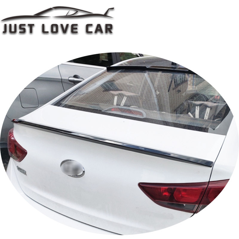 JUSTLOVECAR SPOILER FOR 2017 2018 2019 HYUNDAI ACCENT SOLARIS ABS CAR REAR TRUNK SPOILER WING LIP