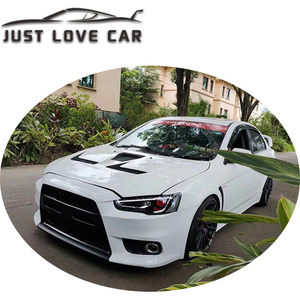 FOR MITSUBISHI LANCER EX FRONT REAR BUMPER SIDE SKIRTS UPGRADE TO EVO X BODY KIT 2008-2015