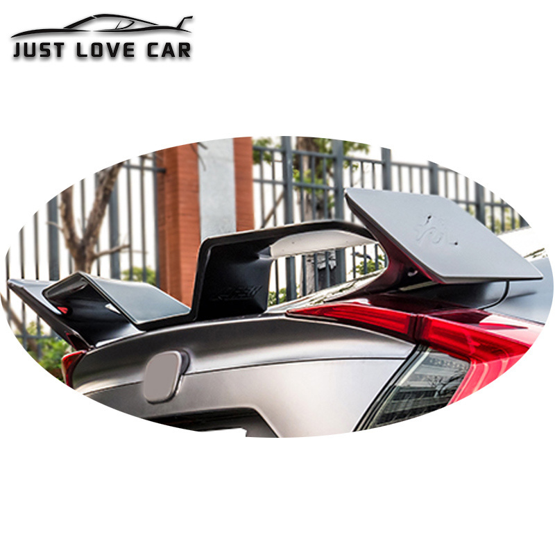 JUSTLOVECAR SPOILER FOR HONDA CIVIC X GN10 SEDAN ABS CAR REAR TRUNK LID SPOILER WING LIP 2016 2018 2020