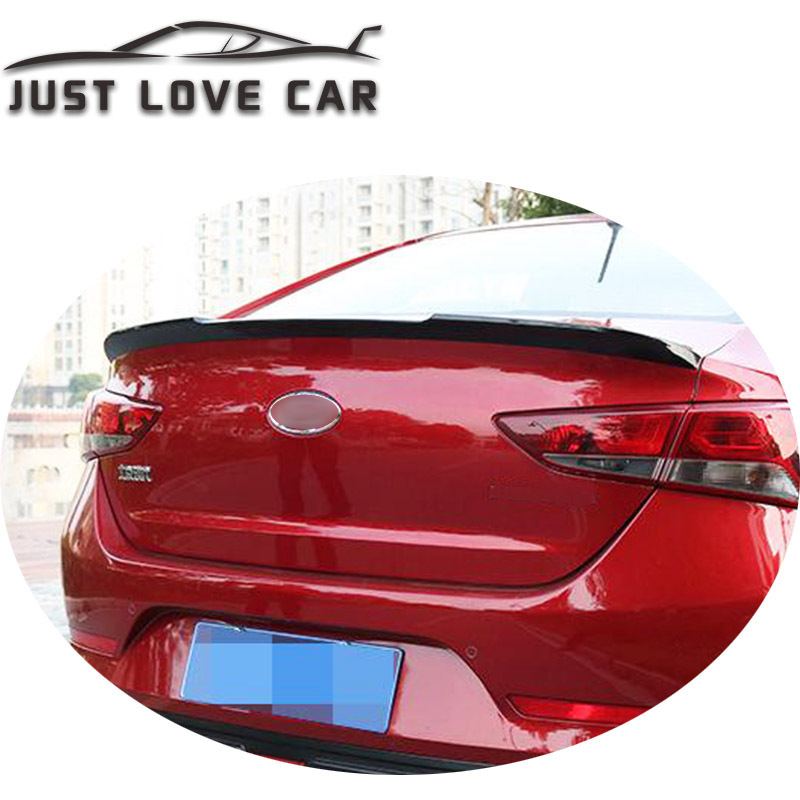 JUSTLOVECAR M4 STYLE SPOILER FOR 2017 2018 2019 2020 HYUNDAI ACCENT SOLARIS ABS CAR REAR TRUNK SPOILER WING LIP