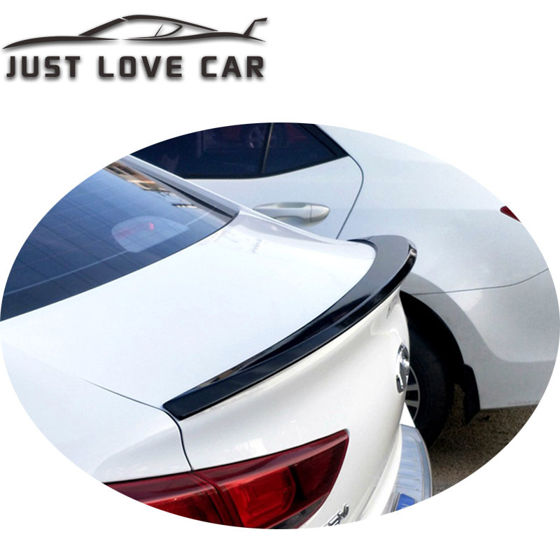 JUSTLOVECAR SPOILER FOR 2017 2018 2019 HYUNDAI ACCENT SOLARIS ABS CAR REAR TRUNK SPOILER WING LIP