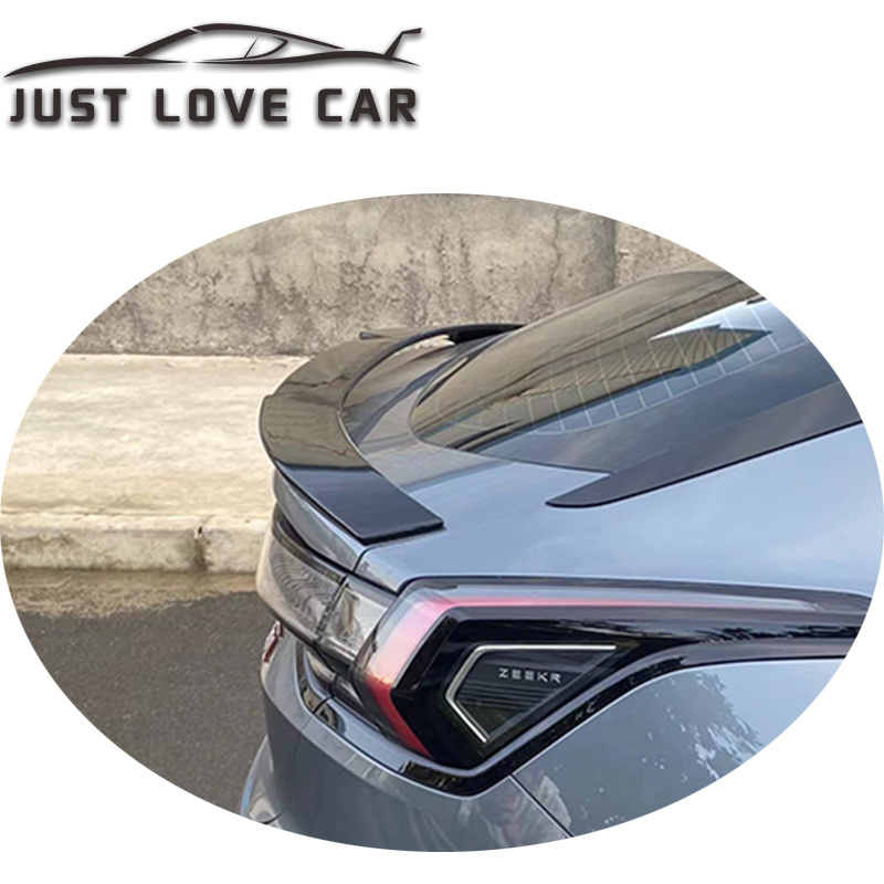 JUSTLOVECAR SPOILER FOR CHINA ELECTRIC CAR ZEEKR 001 ABS CAR REAR TRUNK SPOILER WING LIP 2021 2022 2023