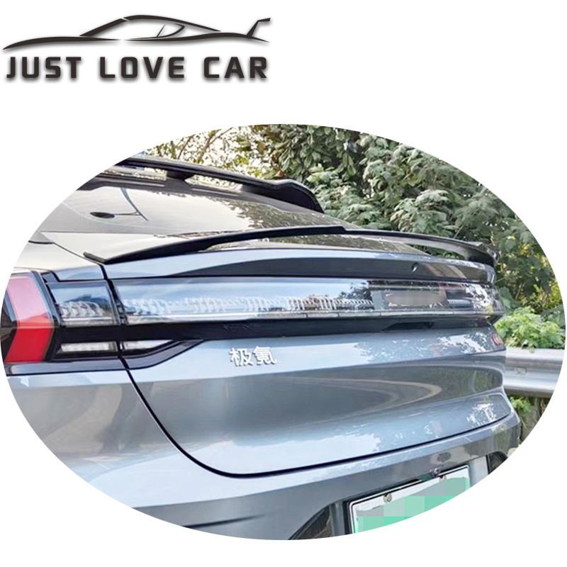 JUSTLOVECAR SPOILER FOR CHINA ELECTRIC CAR ZEEKR 001 ABS CAR REAR TRUNK SPOILER WING LIP 2021 2022 2023