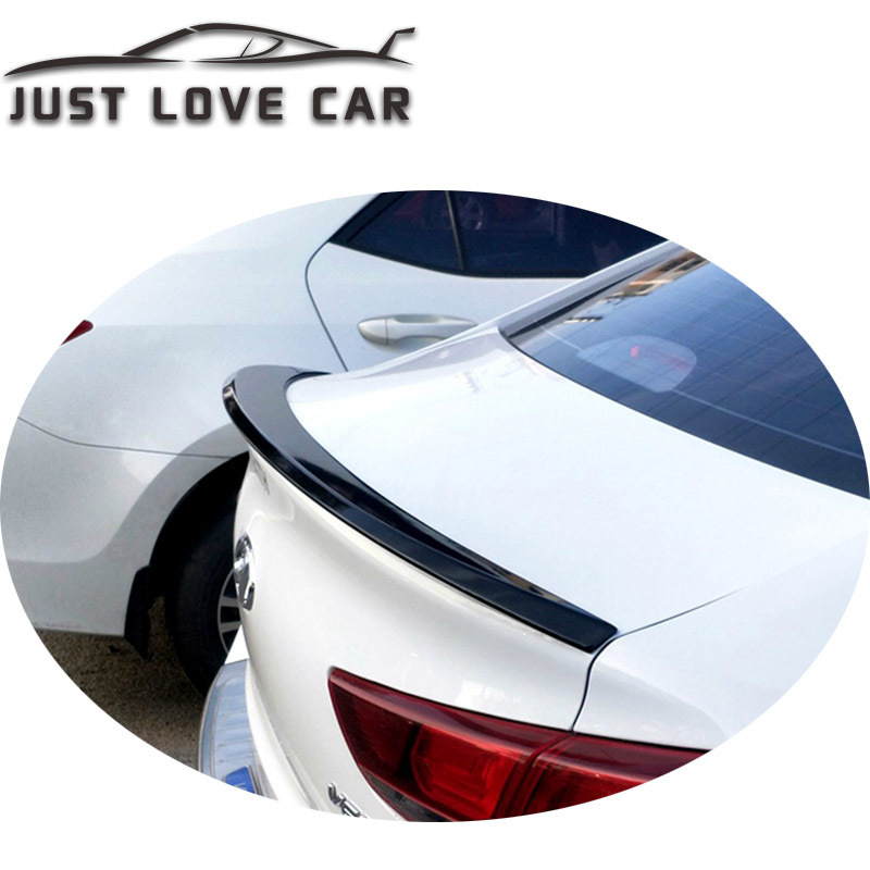 JUSTLOVECAR SPOILER FOR 2017 2018 2019 HYUNDAI ACCENT SOLARIS ABS CAR REAR TRUNK SPOILER WING LIP