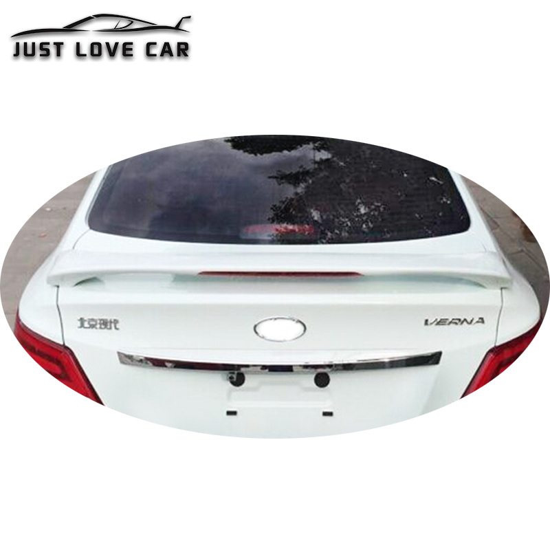 ABS CAR REAR TRUNK SPOILER WING WITH LED LAMP FOR HYUNDAI VERNA SEDAN 2010-2016