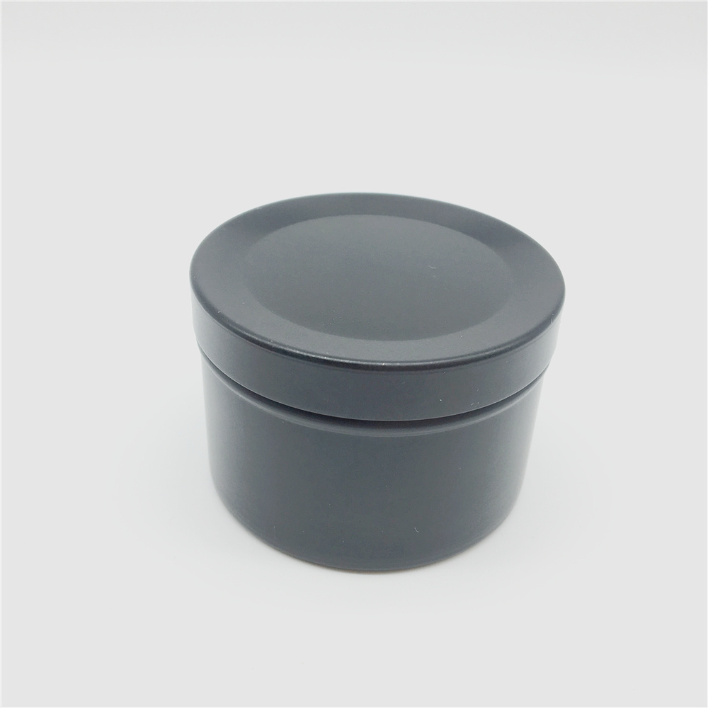 50ml Red black Gold Round Pomade Packaging Aluminum Jar with Slide Lid Candle Tin Can Tea Container Box with Slip Lid